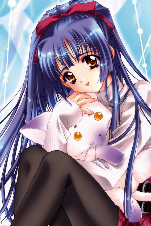 Девочка в черных колготках