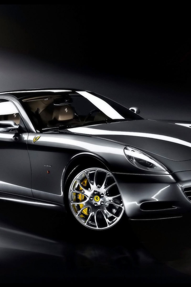 Черный авто Феррари