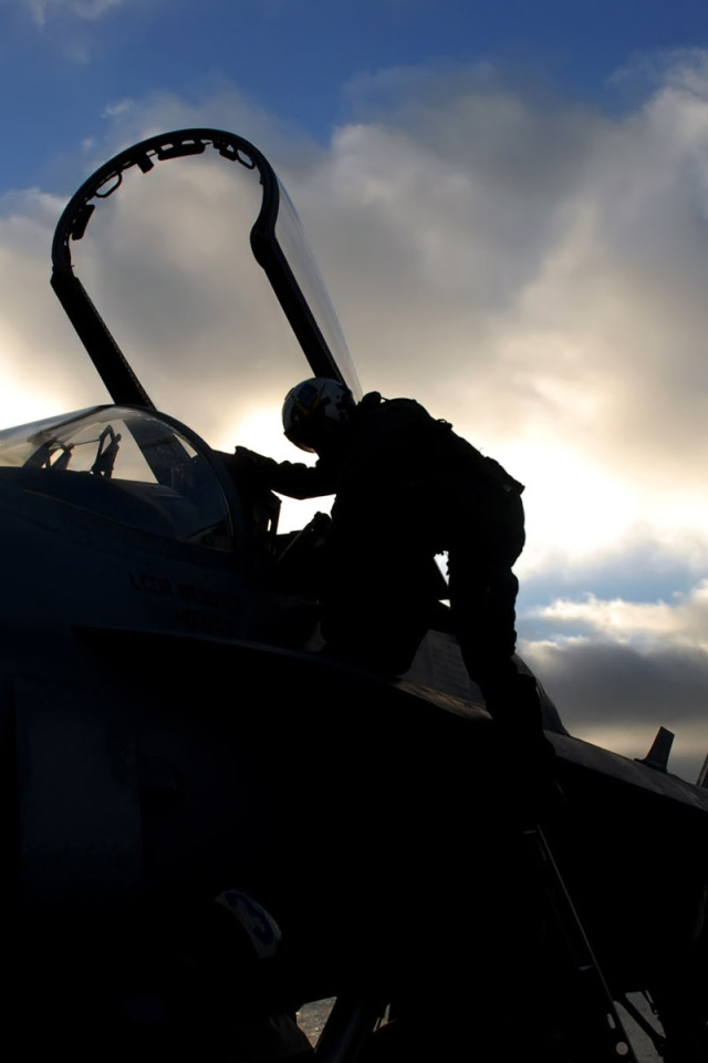 Военная авиация / после полета