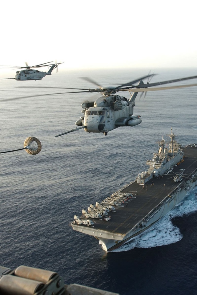 Дозаправка вертолета