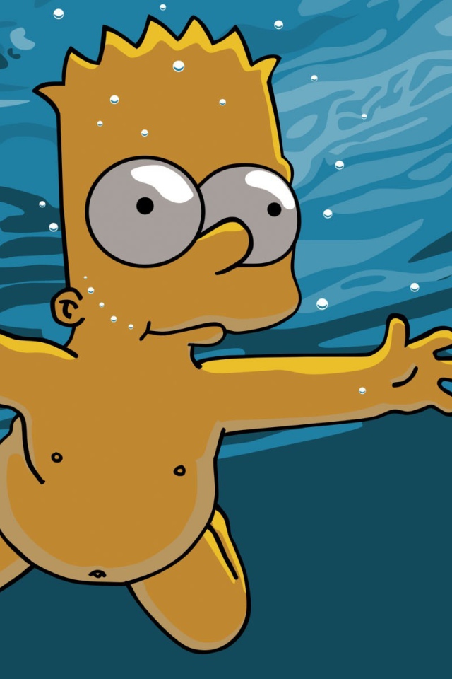 Барт Симпсон на рыбалке