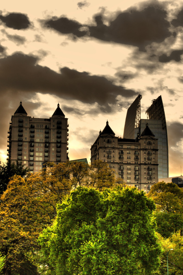 Верхушки зданий HDR