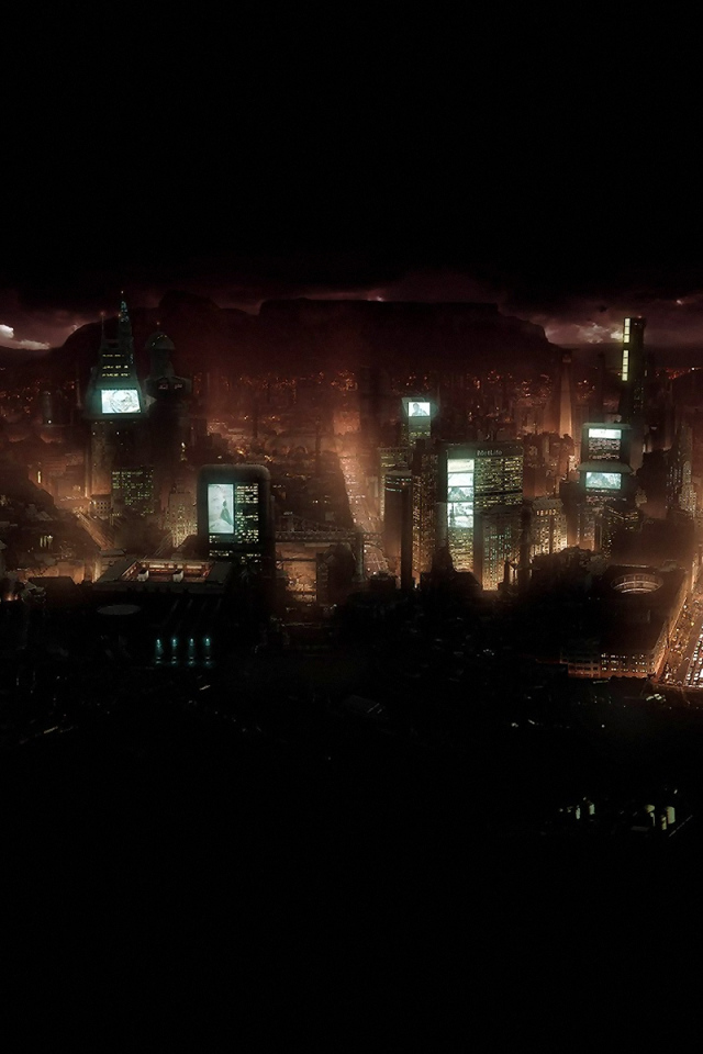 Ночные городские огни