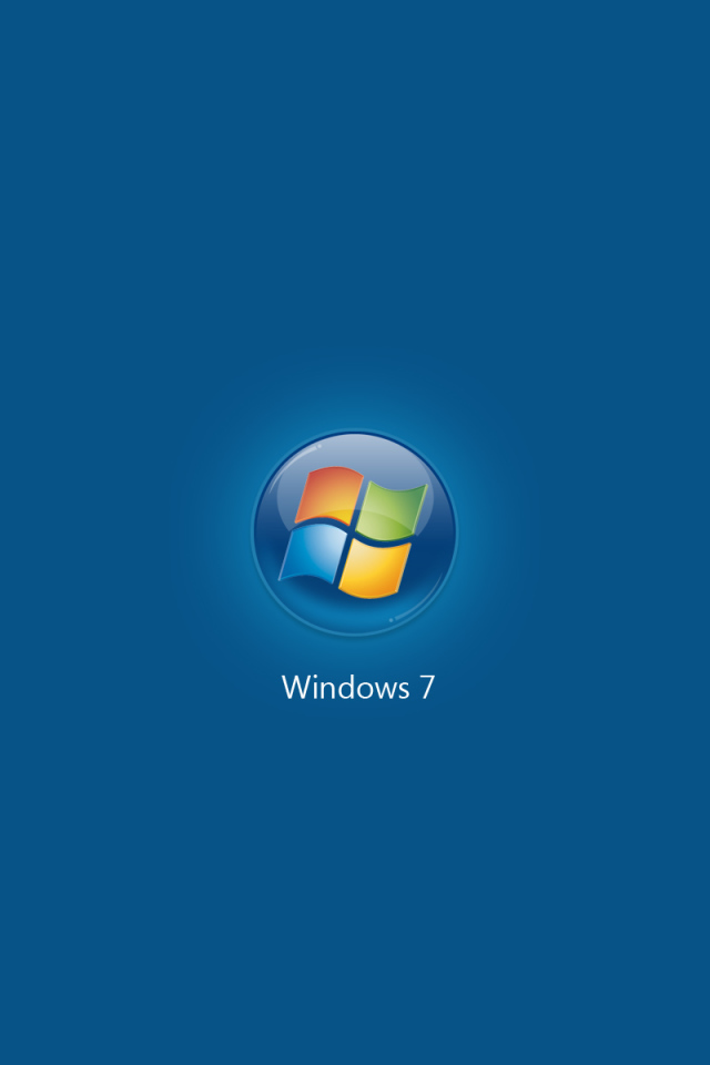 Microsoft Windows Seven blue