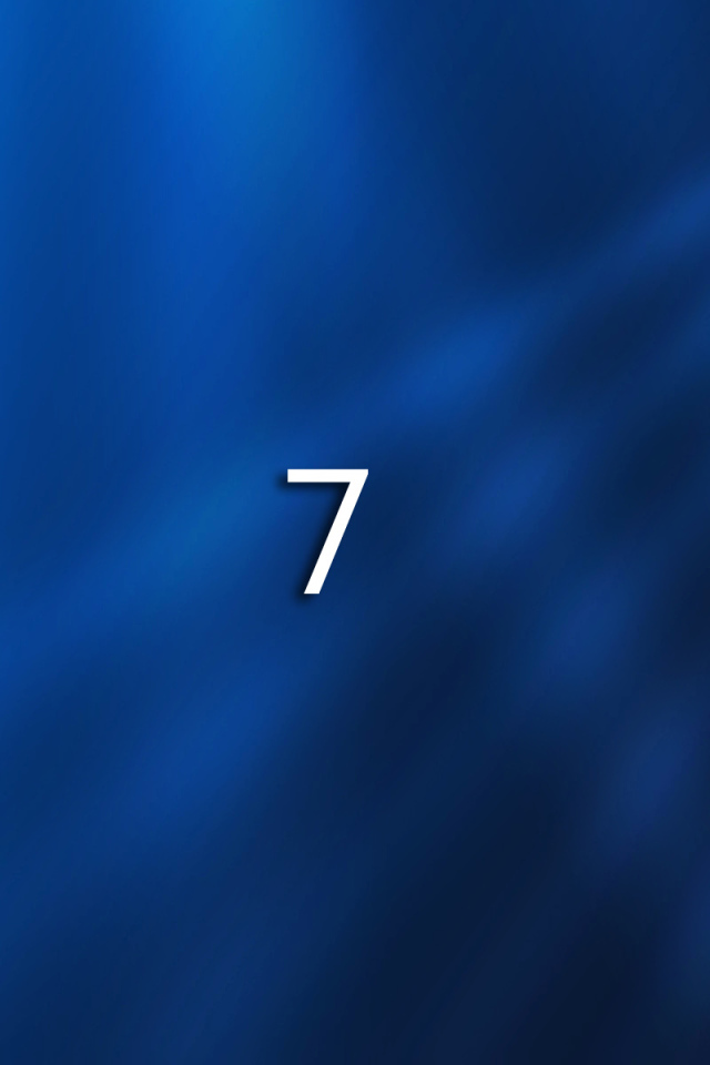 Windows 7 синий