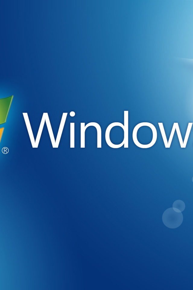 Windows 7 голубой