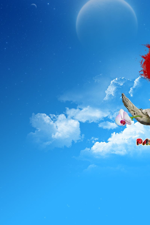 Красочный попугай