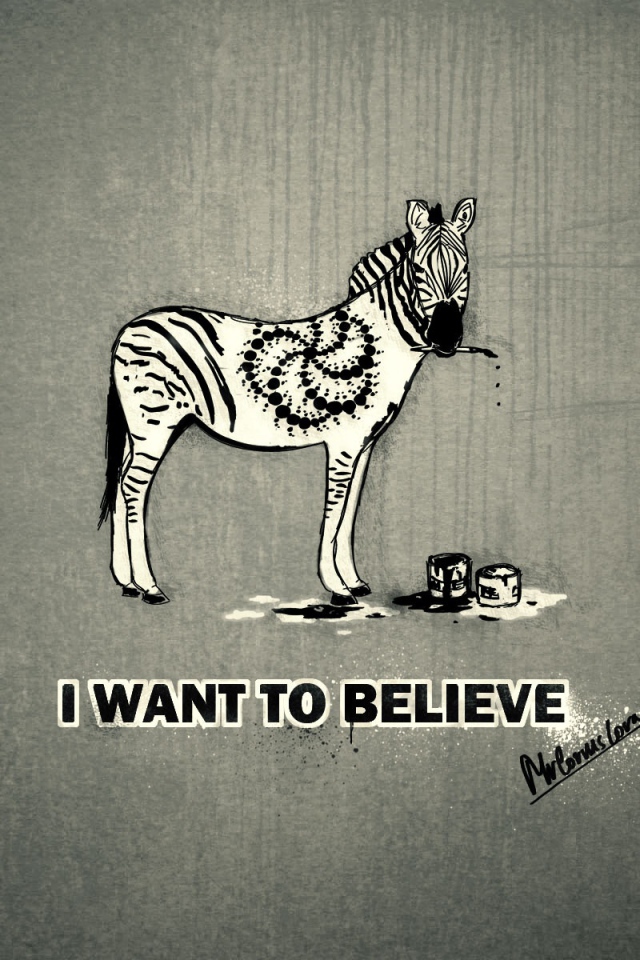 I want to believe