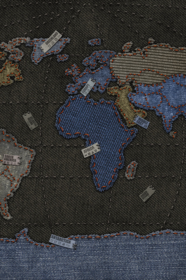 Джинсовая карта Мира