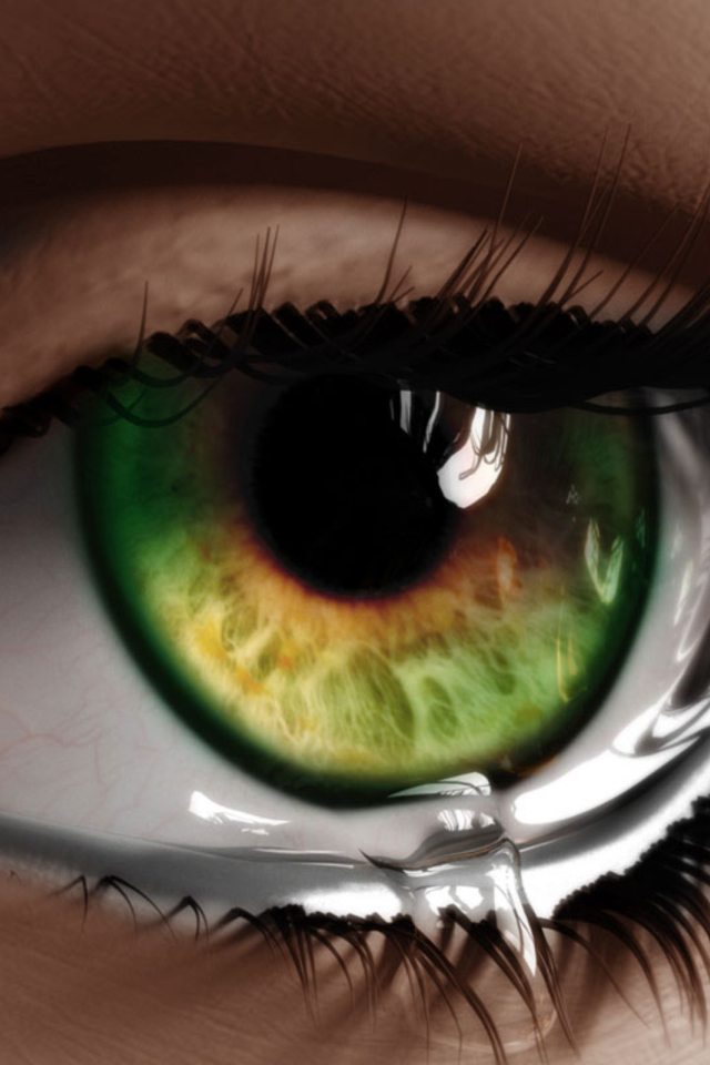 Слезы из глаз