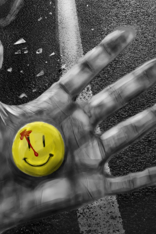 Значок смайл в руке