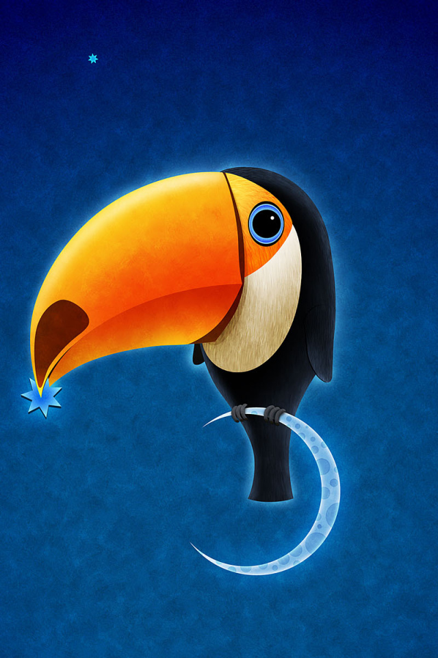 Попугай на Луне