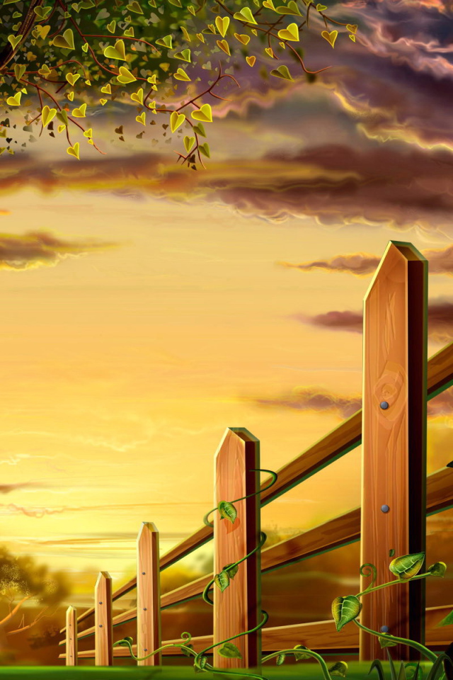 Деревянный забор