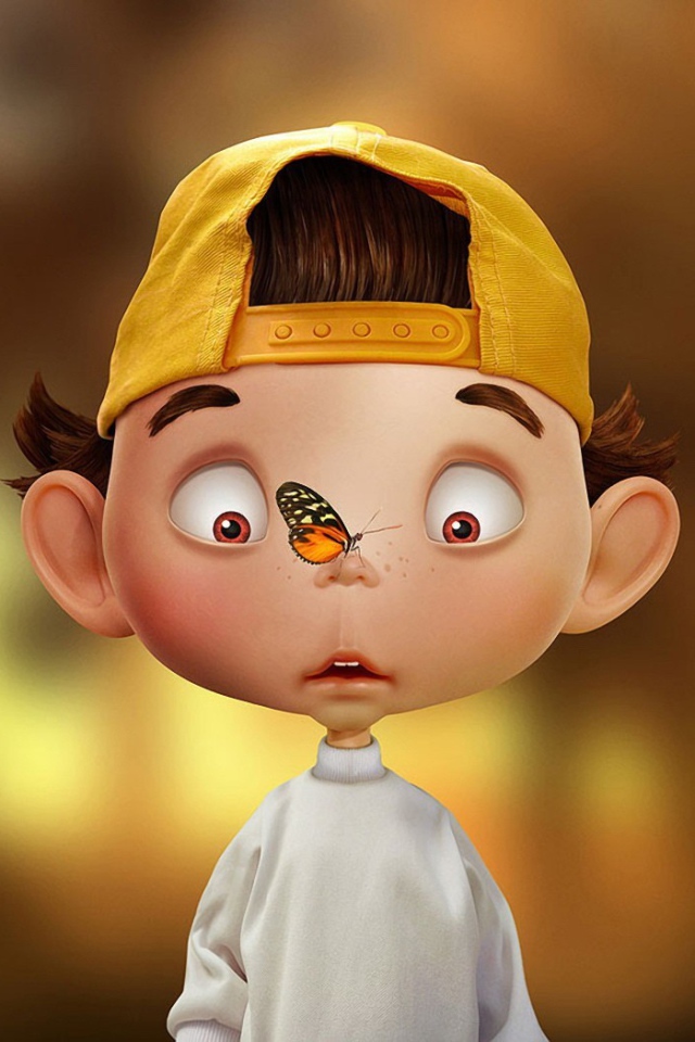 Бабочка на носу