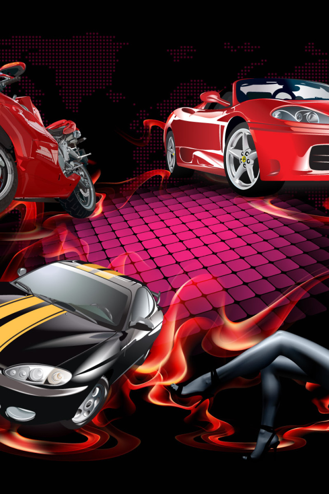 Автомобили и девушка