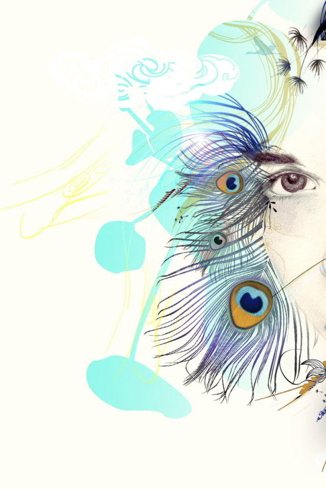 Девушка павлин