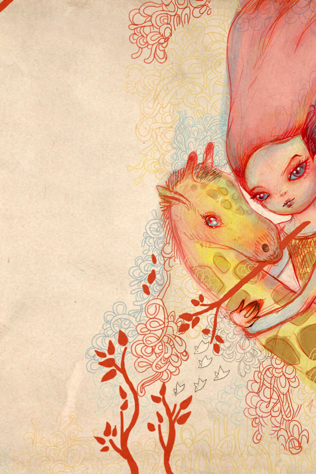 Девочка и жираф