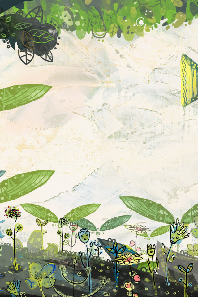 Рисованные цветы