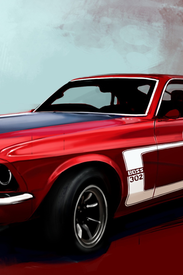 Красный спортивный авто