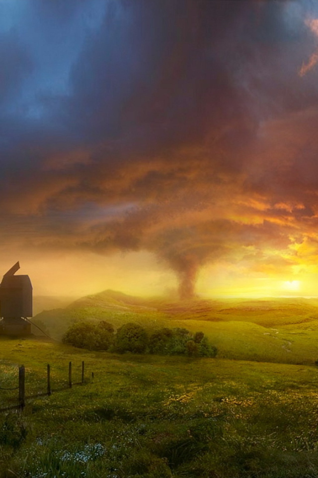 Буря на закате