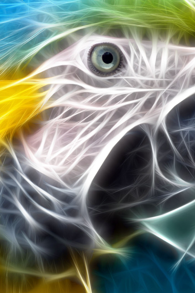 Тропический попугай