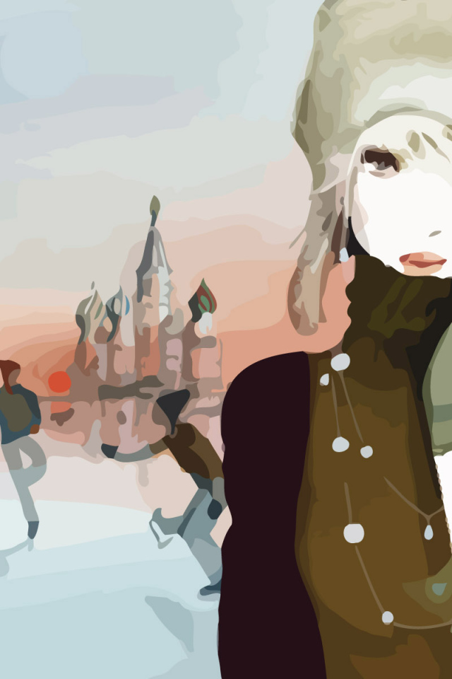 Зима, Москва, каток