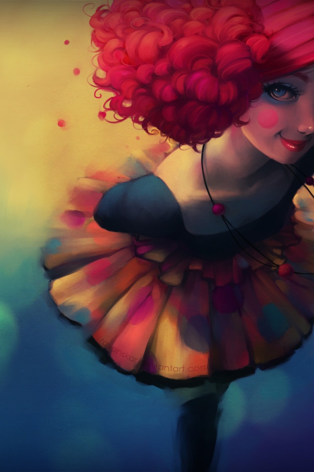 Девушка с красными волосами