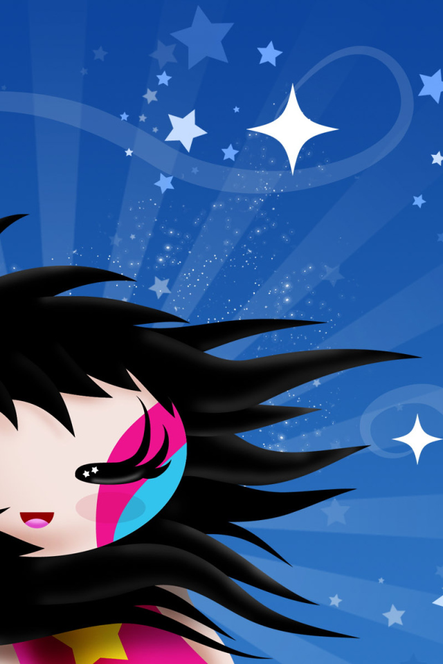 Черноволосая девочка