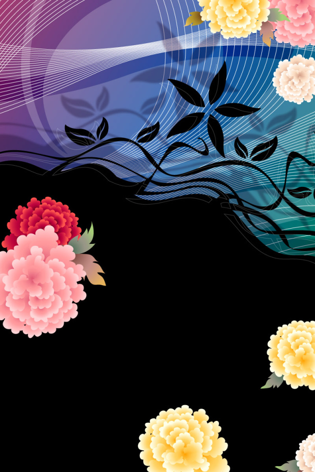 Векторные цветы