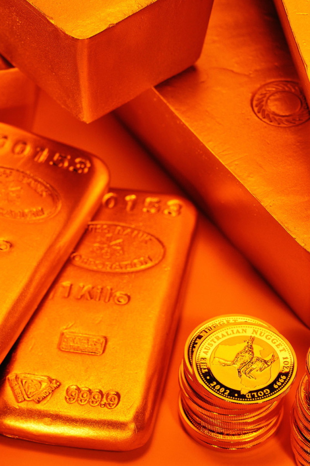 Огромные слитки золота