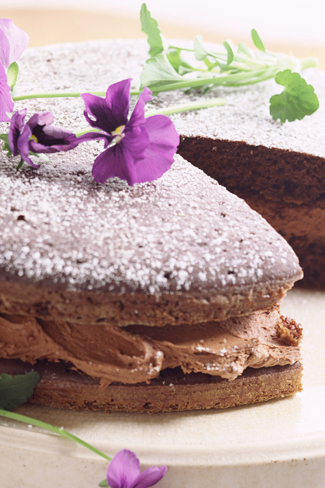 Пирог с шоколадным кремом