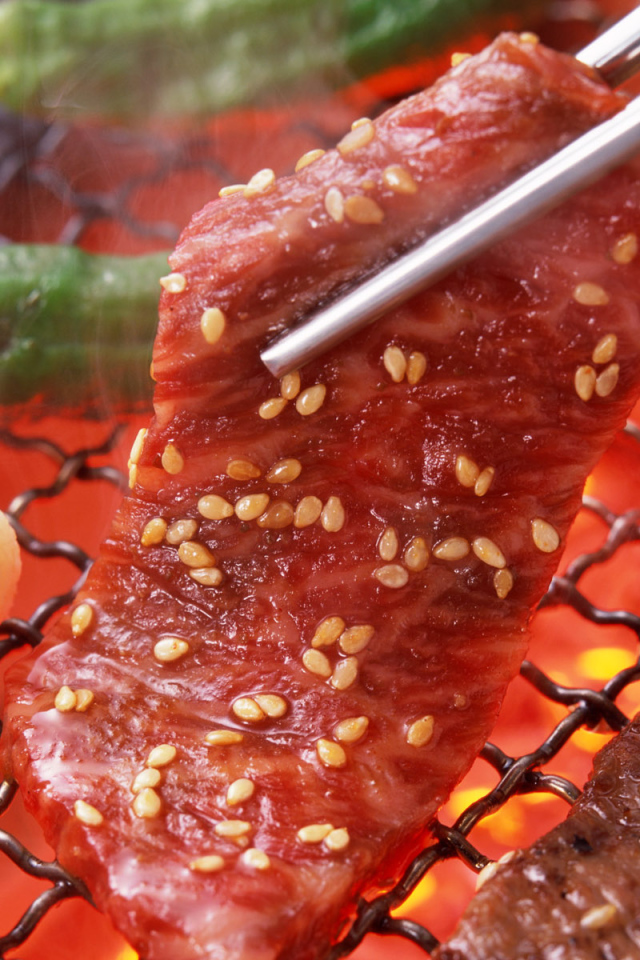 Жаренный мясной кусочек барбекю