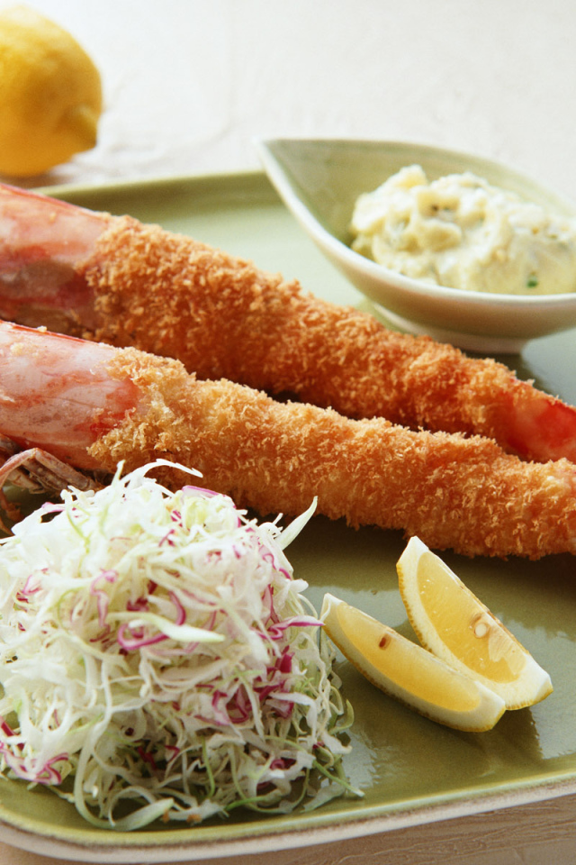 Жареные креветки