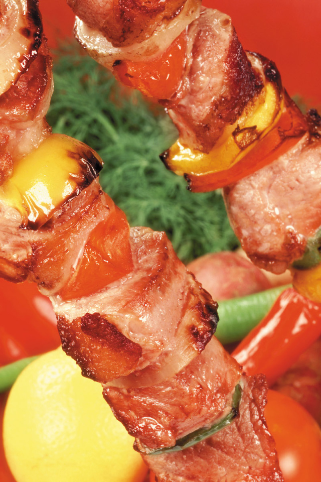 Мясо барбекю лимон