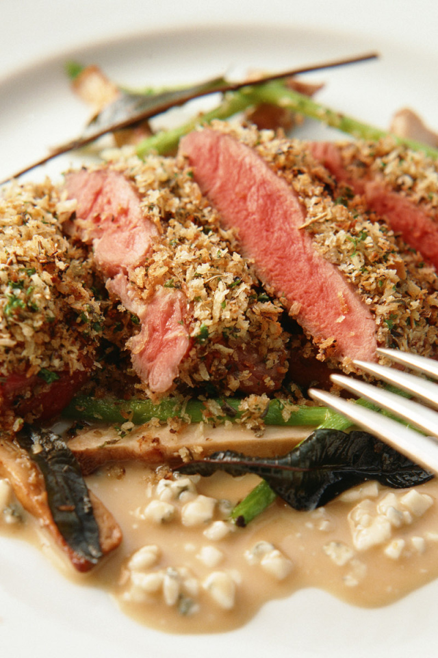 Мясо с грибами