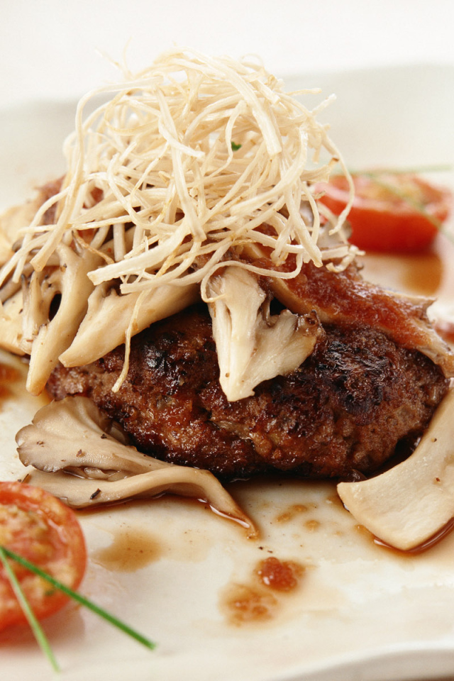 Мясо с грибами