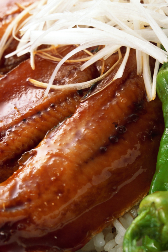 Рыба с рисом и фасолью