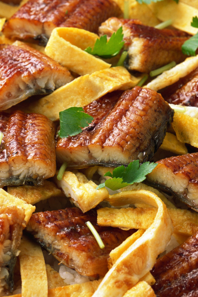 Рыба с рисом и сыром