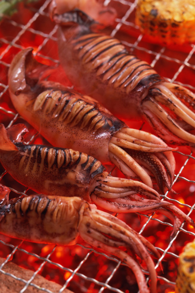 Кальмар барбекю