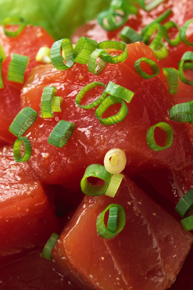 Кусочки мяса Красной рыбы