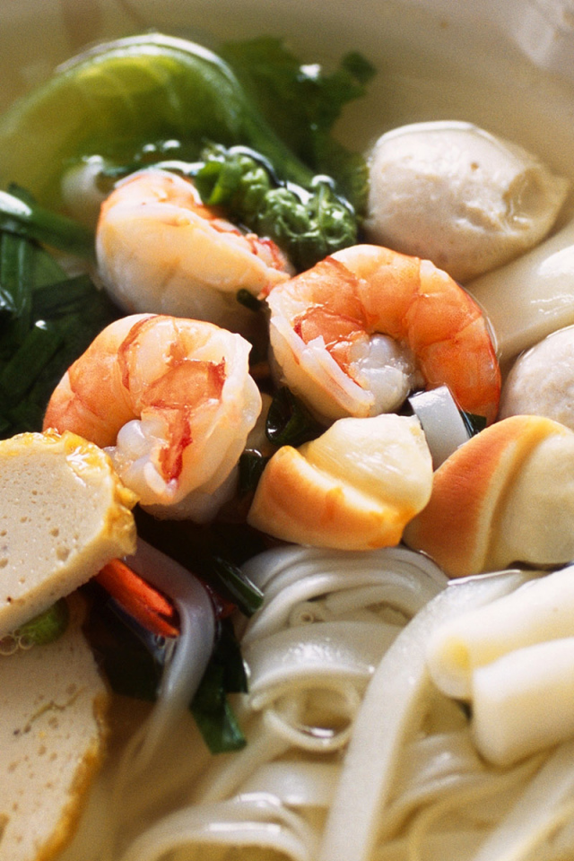 Суп с креветками