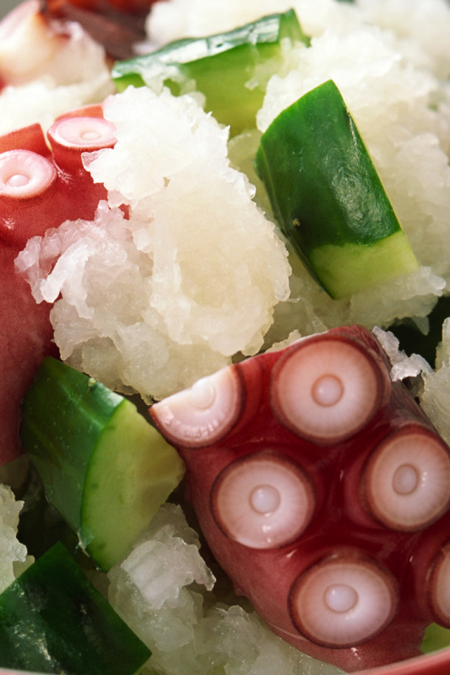 Щупальца осьминога с рисом