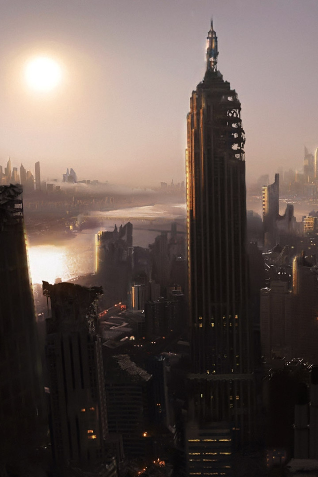 Город после бомбежки