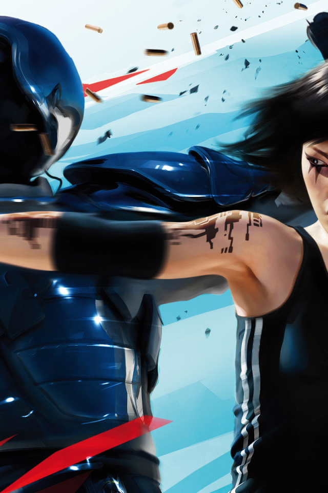 Mirrors Edge мощный удар