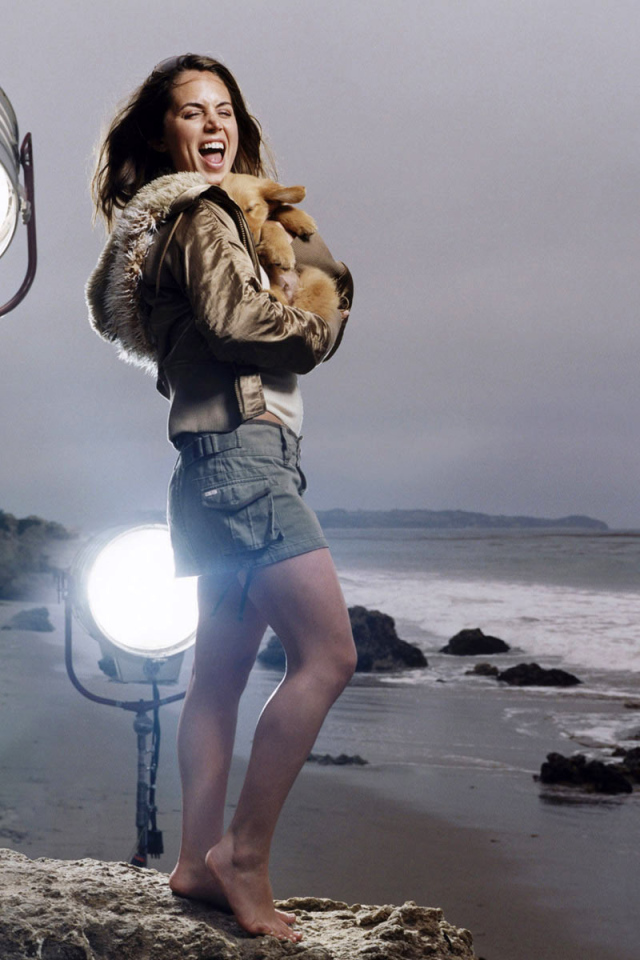 Съемка красивой девушки