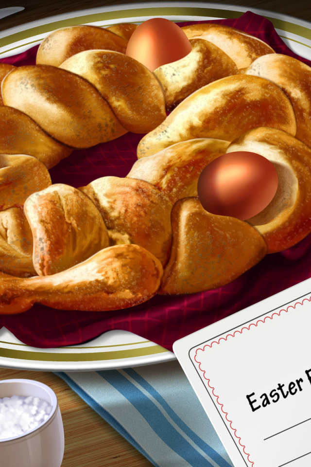 Пасхальный яичный хлеб