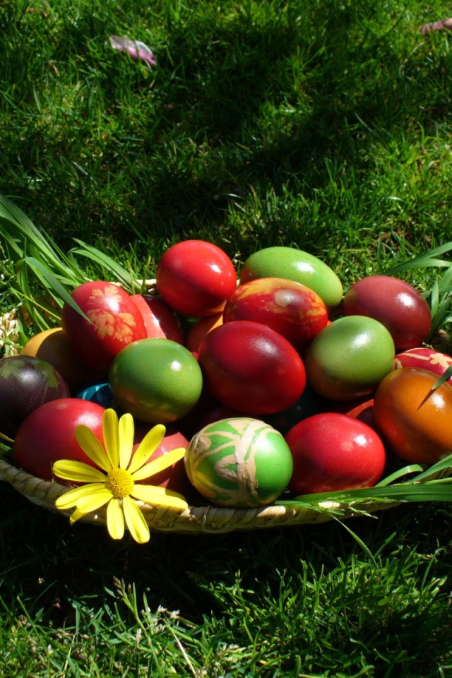 Крашеные Пасхальные яйца