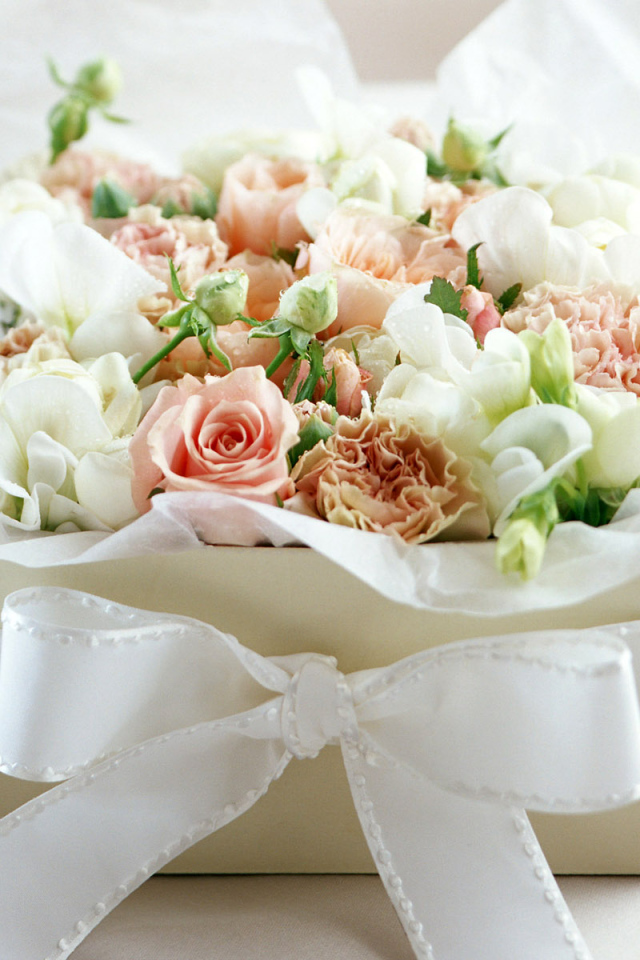 Коробка с цветами