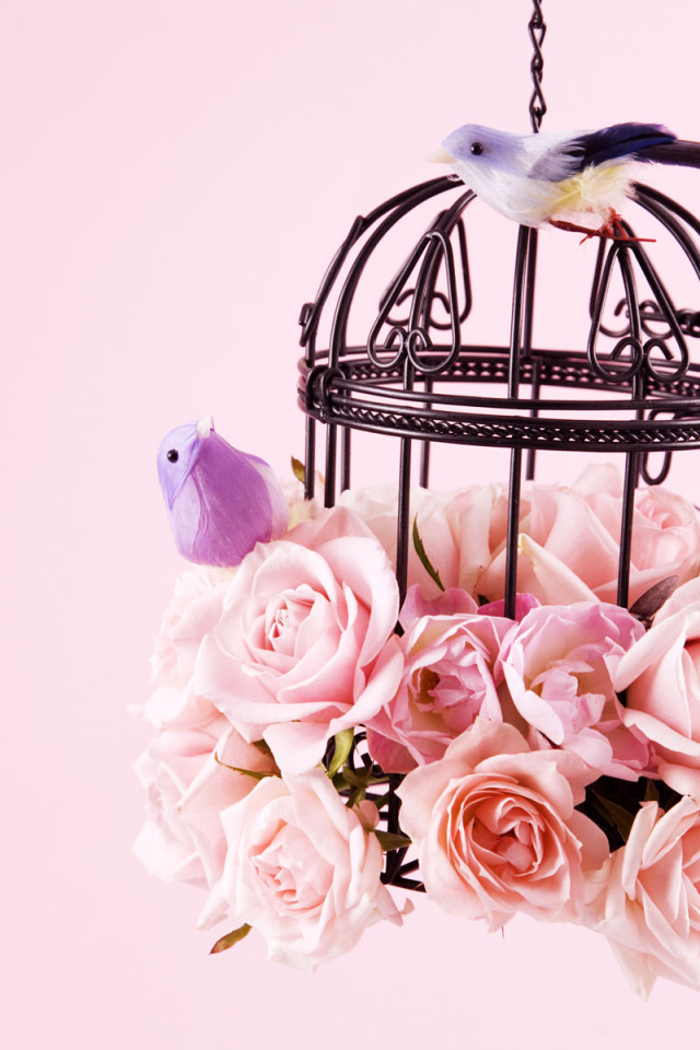 Птицы и цветы на 8 марта