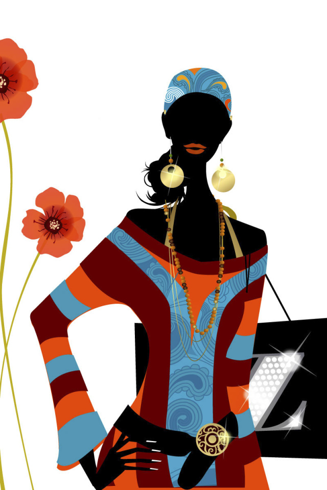 Гламурная дама на 8 марта